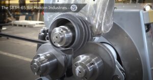 Angle Bar Spiralling : Flange Forming for Haltom Industries - Section Bending by SweBend