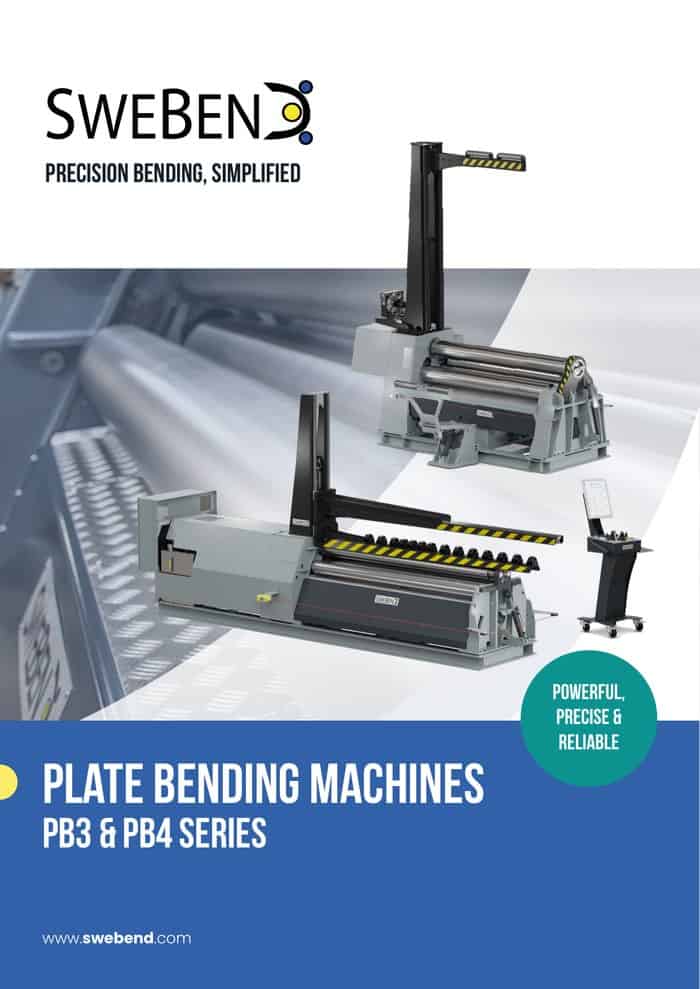 SweBend Plate rolls brochure cover