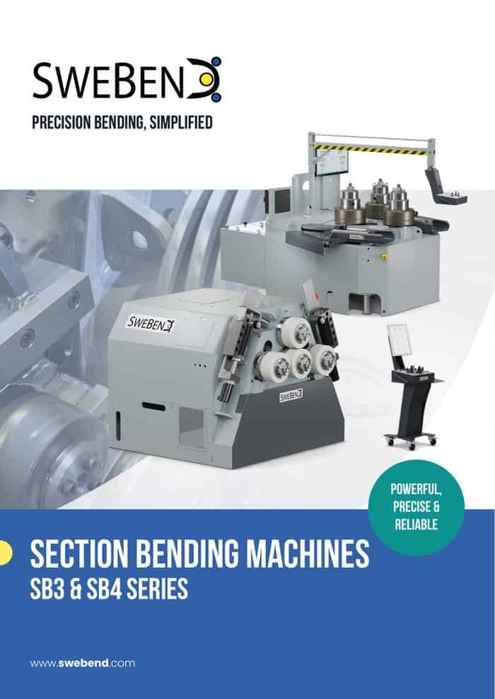 SweBend Section bending brochure cover
